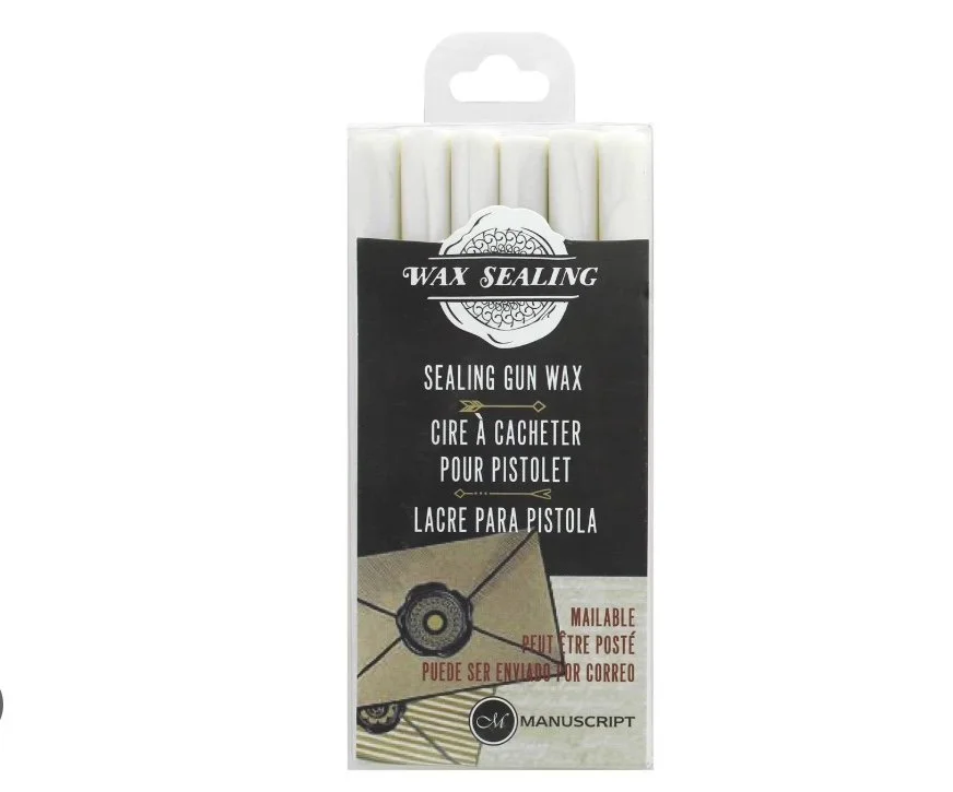 Manuscript Sealing Gun Wax Sticks - pack of 6 - Pearl