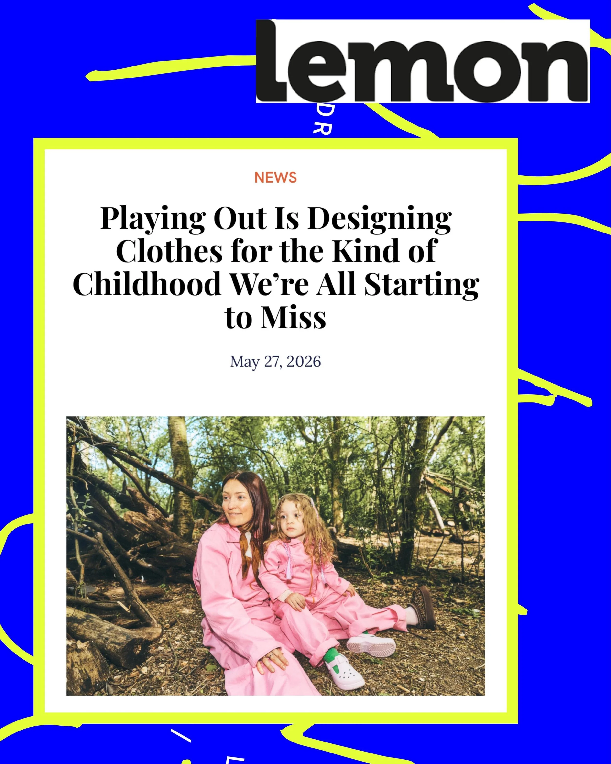 Hot off the press 🔥🔥🔥
Thank you @lemon.mag for the recent feature following our latest drop 🩷💛
@thestarwhisperer 🤍

#playingout #lemonmag #madeformischief #childrenswear