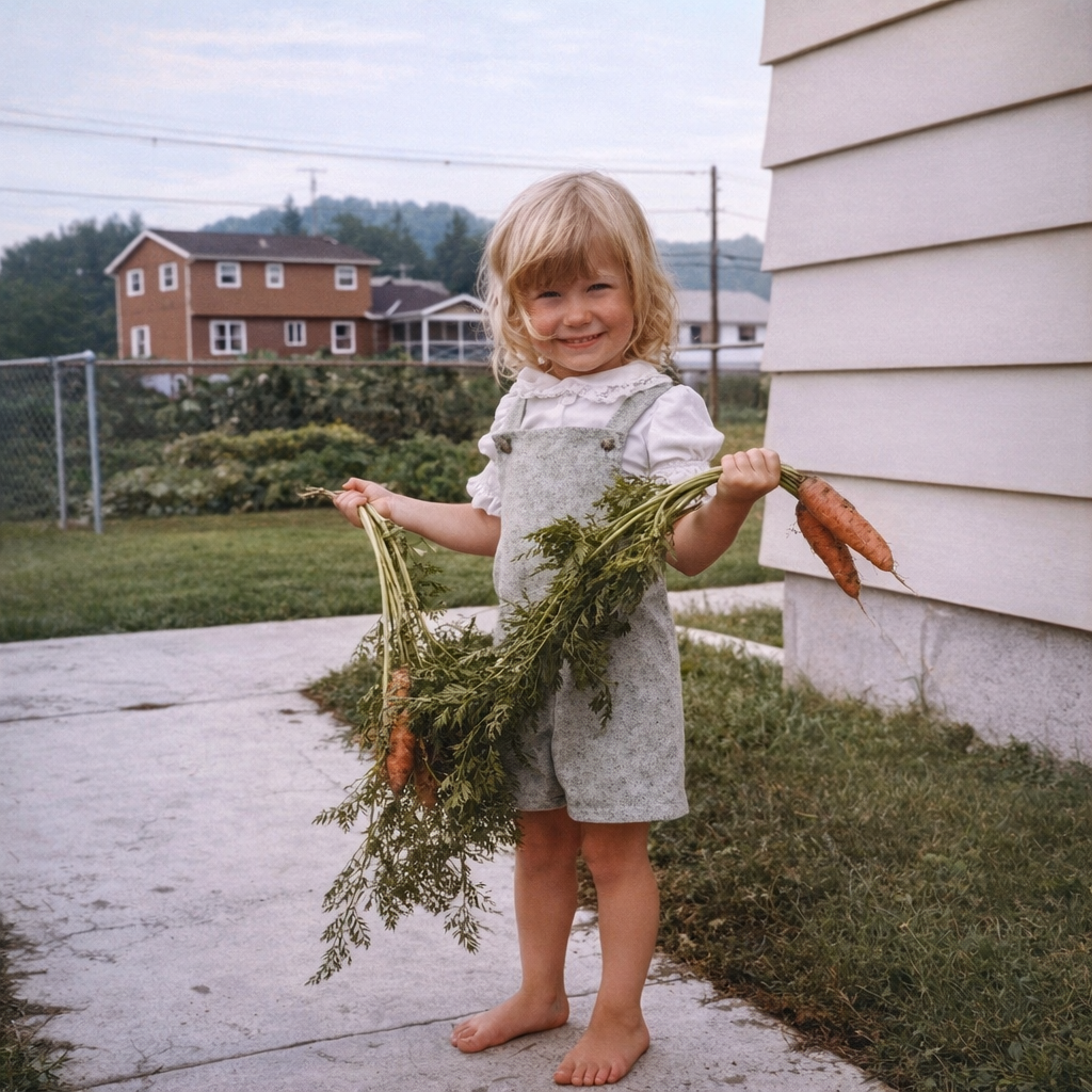 Marianne with Carrots 1974.png