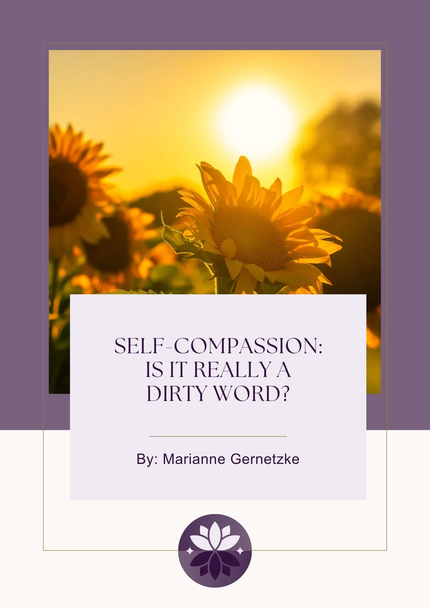Self-Compassion: Is It Really a Dirty Word?
