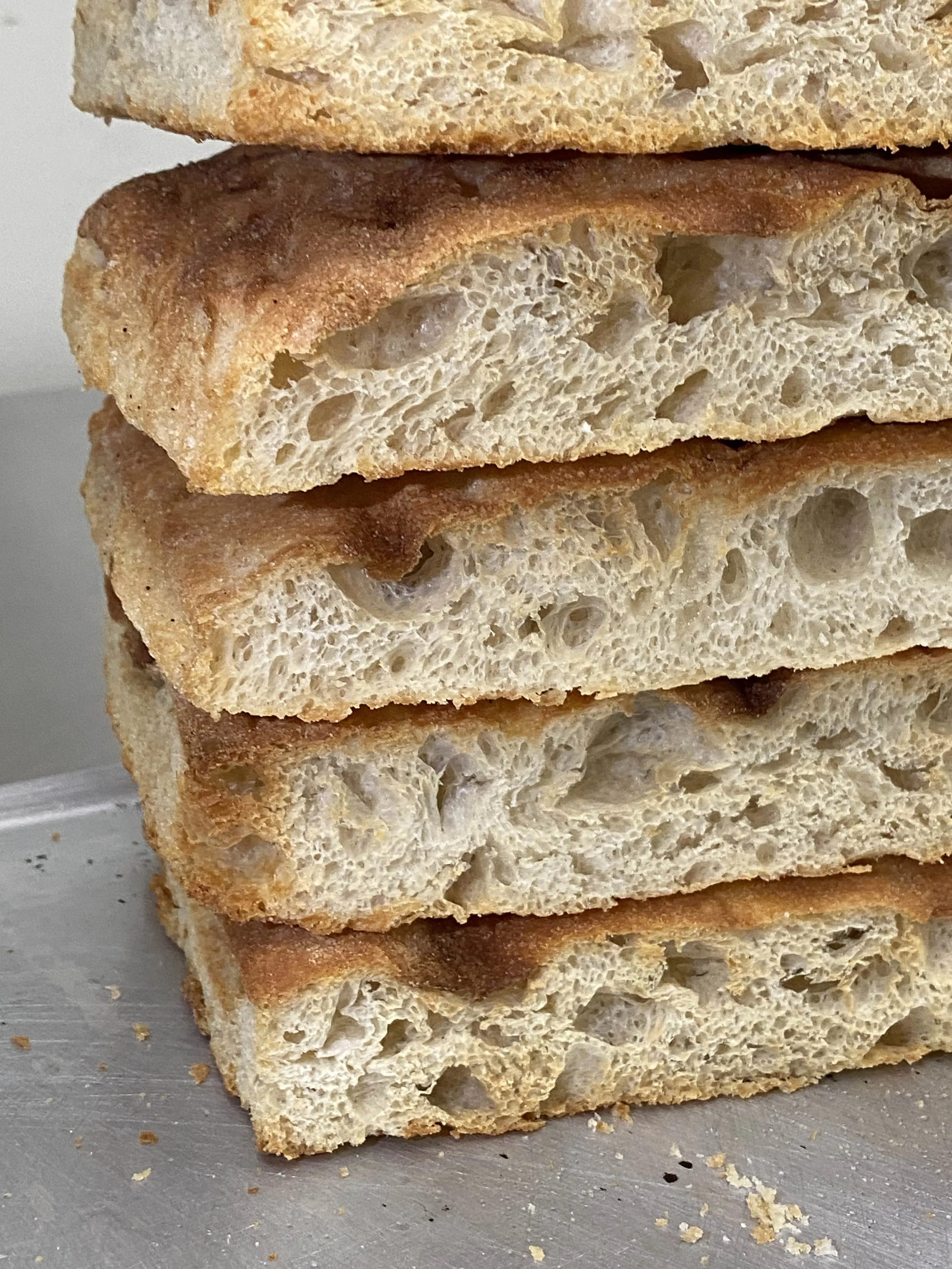schiacciata romana desio bread