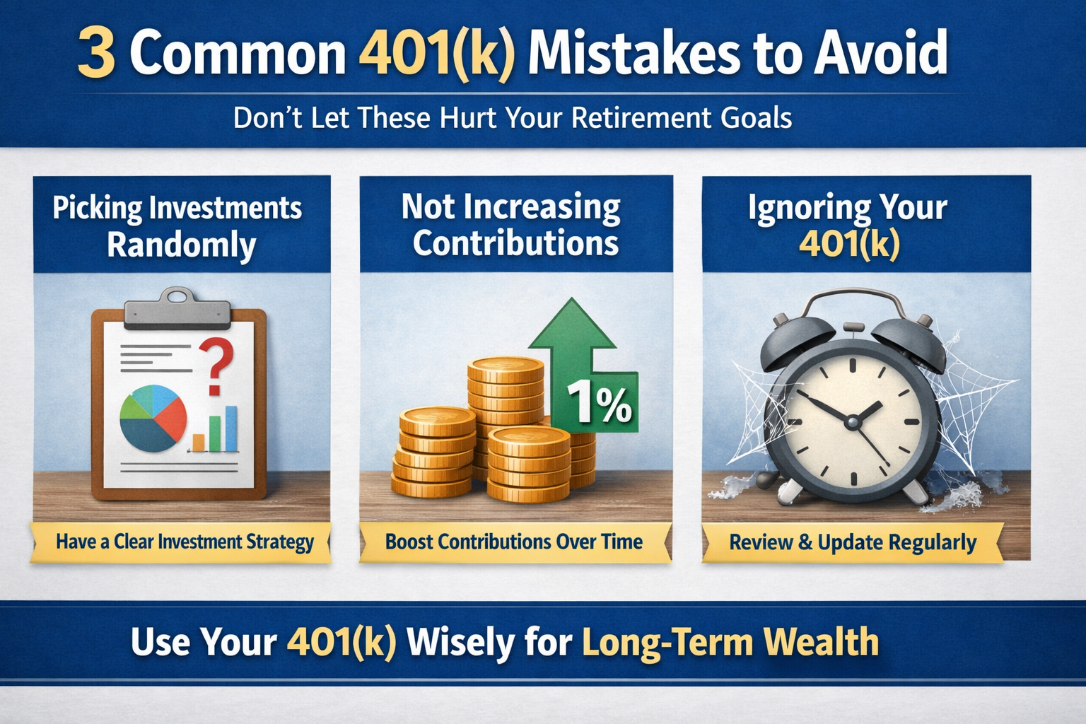 3 Common 401(k) Mistakes to Avoid