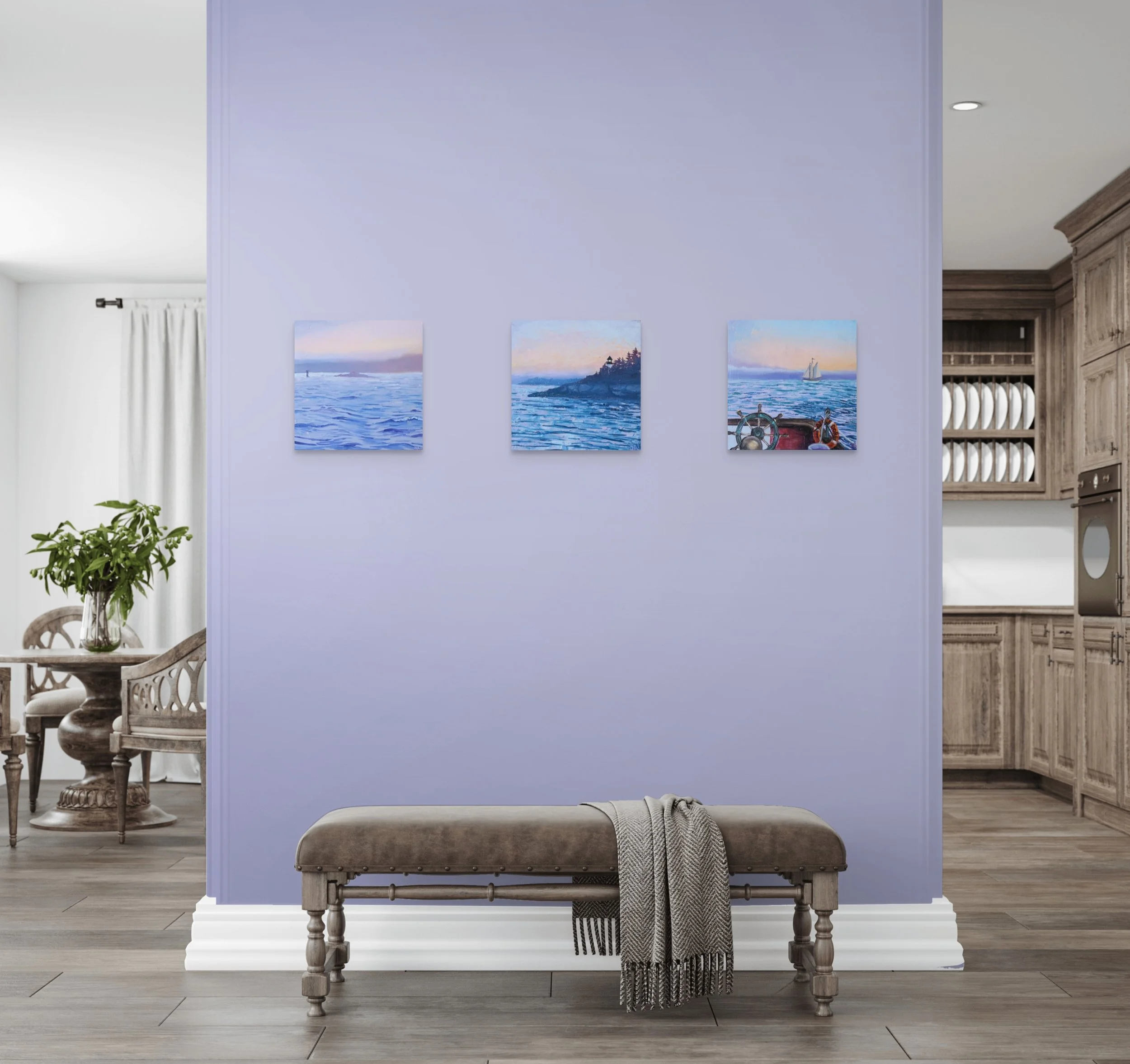 Camden Harbor at Sunset