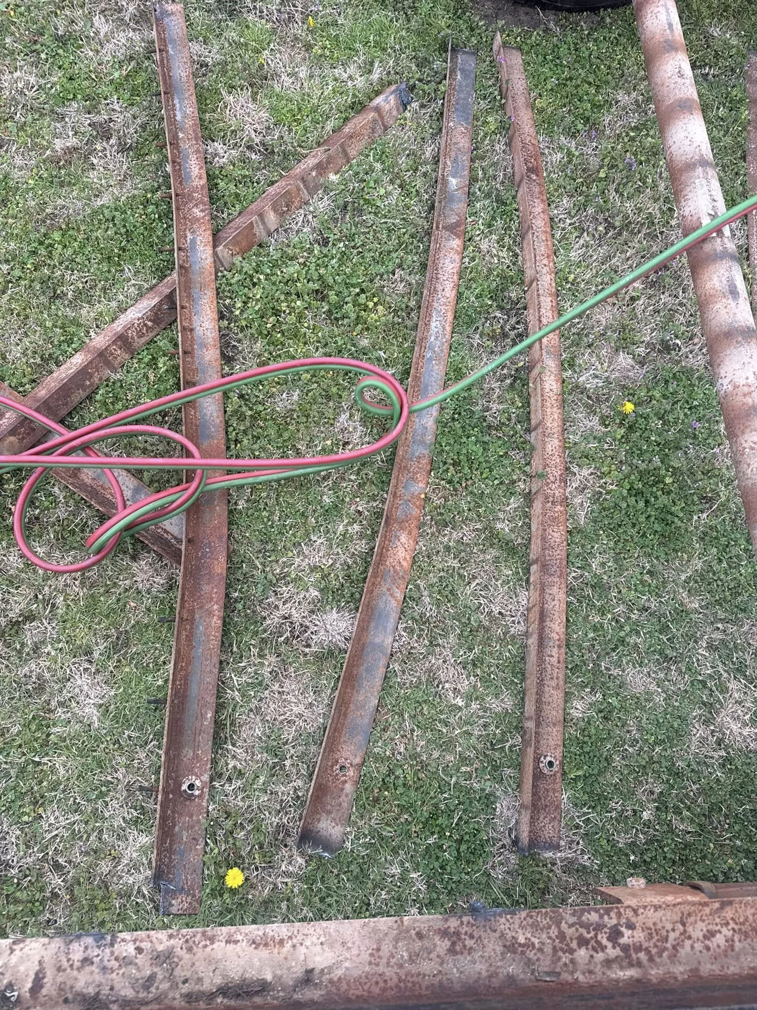 Bent rails from trailer 1