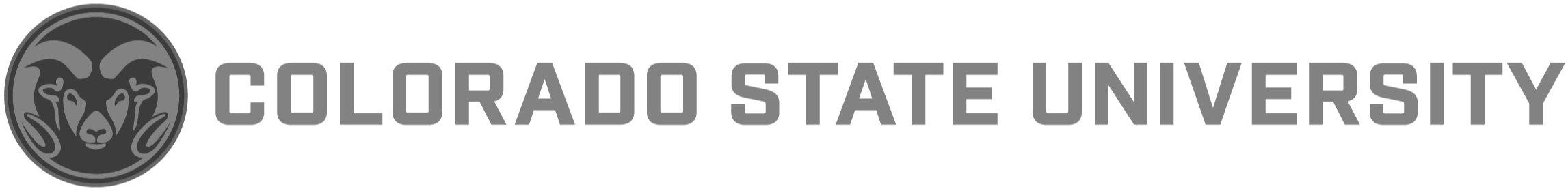 Colorado State University logo with a ram's head mascot on the left and the university name in bold text