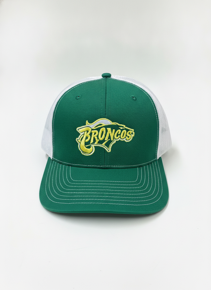 Richardson 112 SnapBack - Green and White Bronco