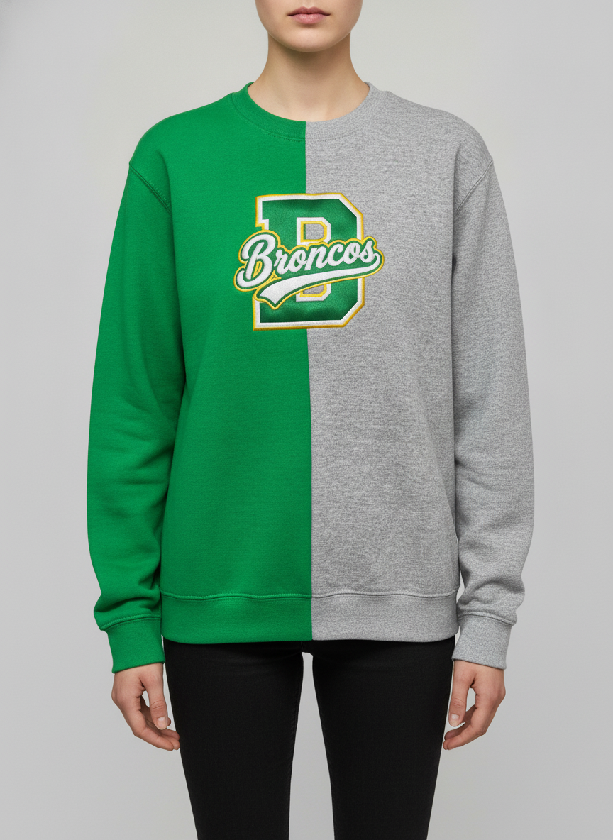 Dual Color Broncos Sweatshirt
