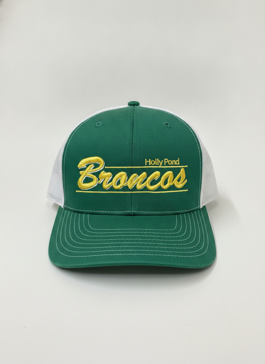 Richardson 112 Snapback Green/White Bronco Cap