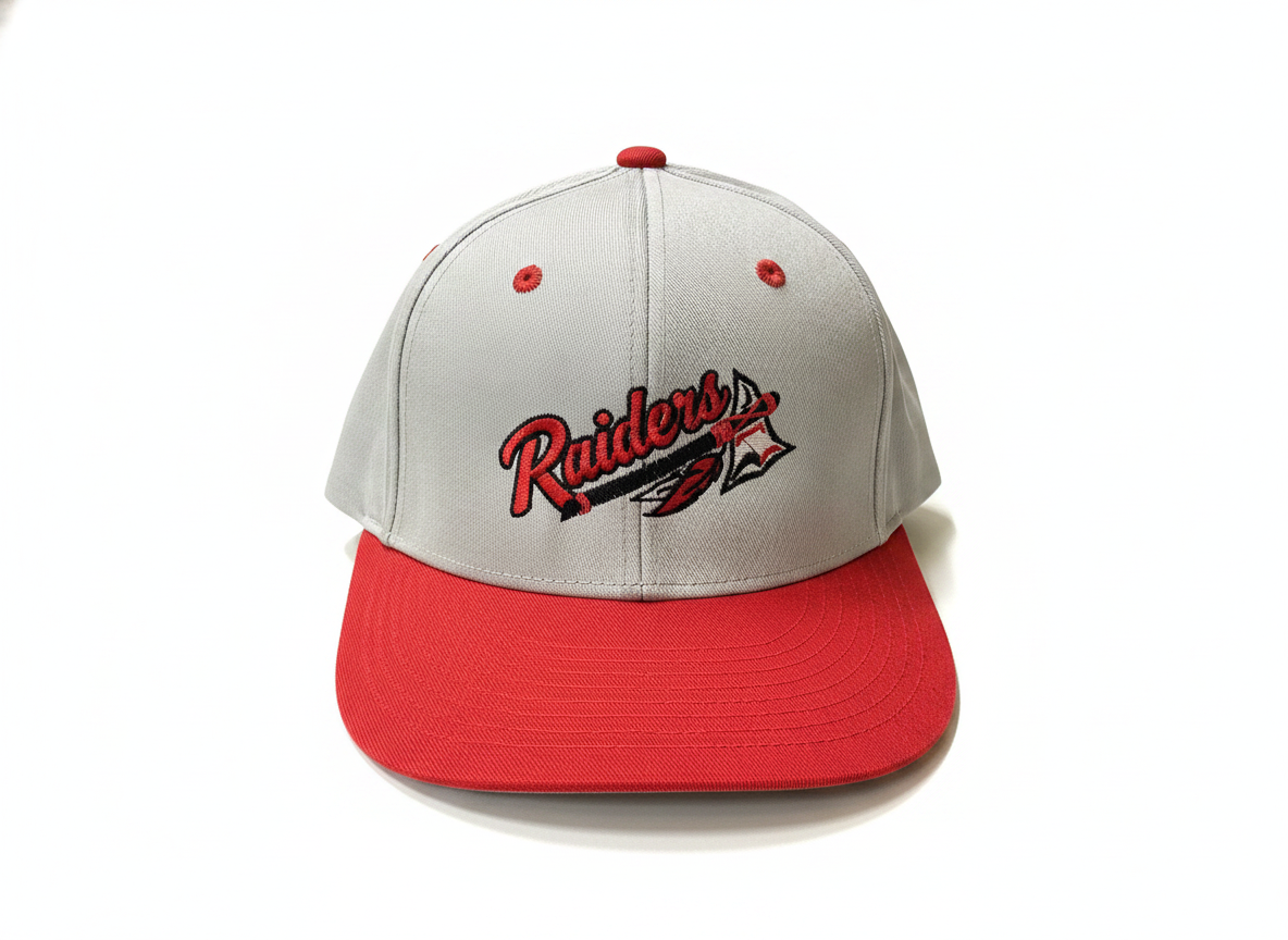 Champro Raiders Design Hat - Grey with Red Bill