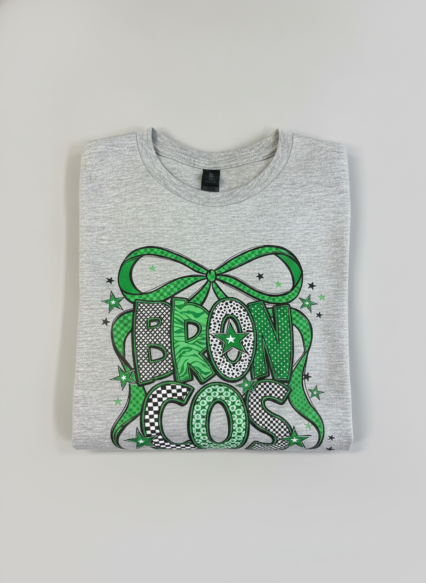 Gildan Soft Style Green Broncos T-Shirt