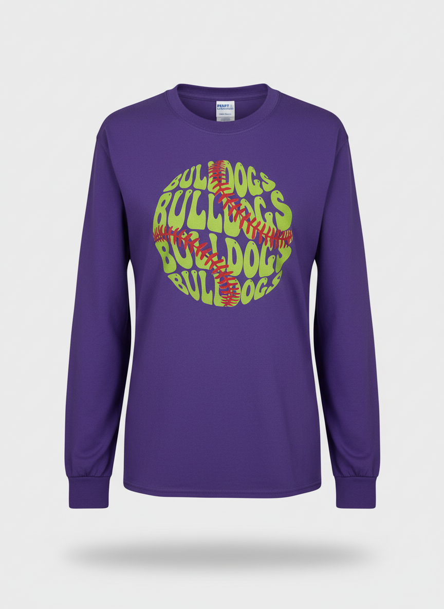 Bulldogs Softball with seams