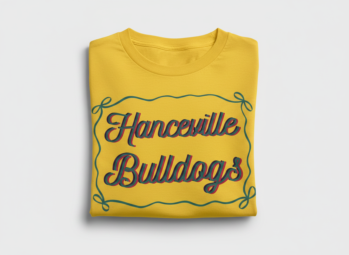 Hanceville Bulldogs Gildan Soft Style T-Shirt - Yellow