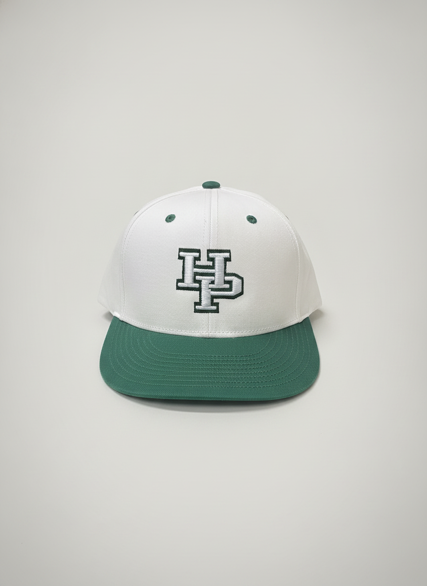 Champro White & Green Snapback Hat