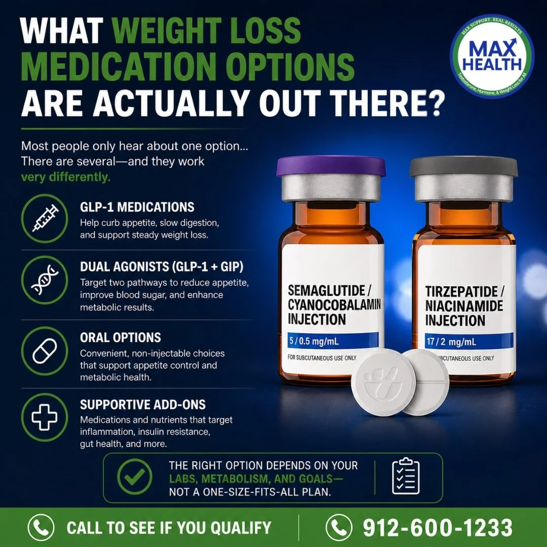Most people think weight loss medications are all the same &mdash; they&rsquo;re not.

There are several different options available today, and they work through very different pathways depending on your metabolism, appetite regulation, insulin resis