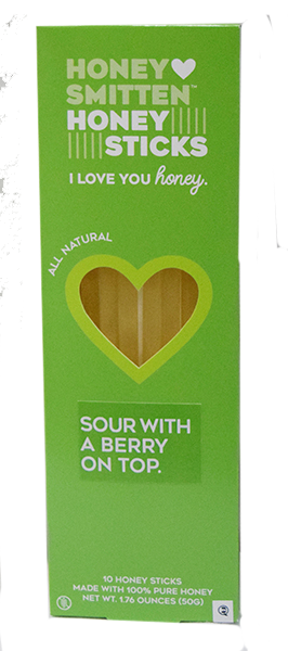 Honey Smitten Sour with a Berry on Top Honey Sticks - 10 ct
