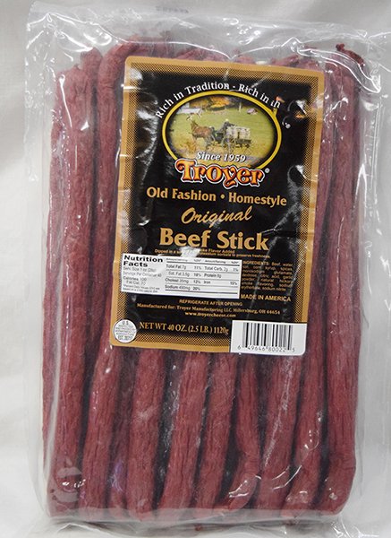 Troyer Original Beef Sticks - 40 oz