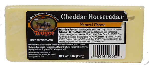 Cheddar Horseradish Cheese - 8 oz