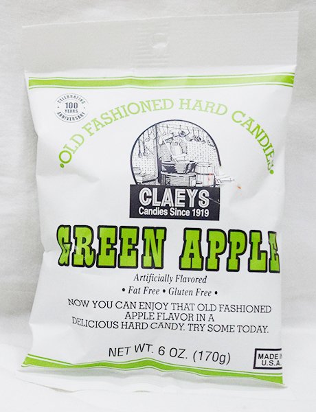 Claey's Old Fashioned Green Apple Hard Candy - 6 oz