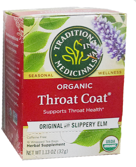 Traditional Medicinal Organic Throat Coat Herbal Tea - 16 count