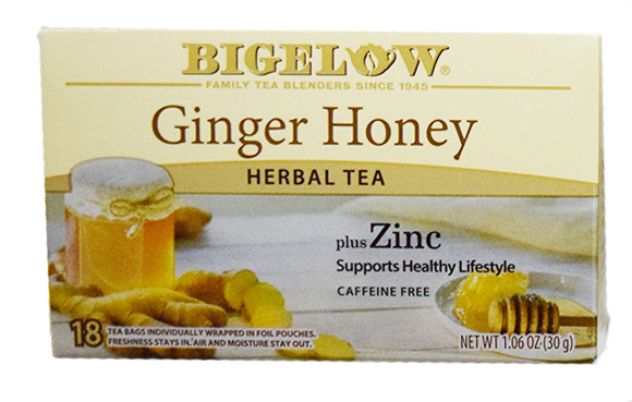 Bigelow Ginger Honey Herbal Tea - 18 count