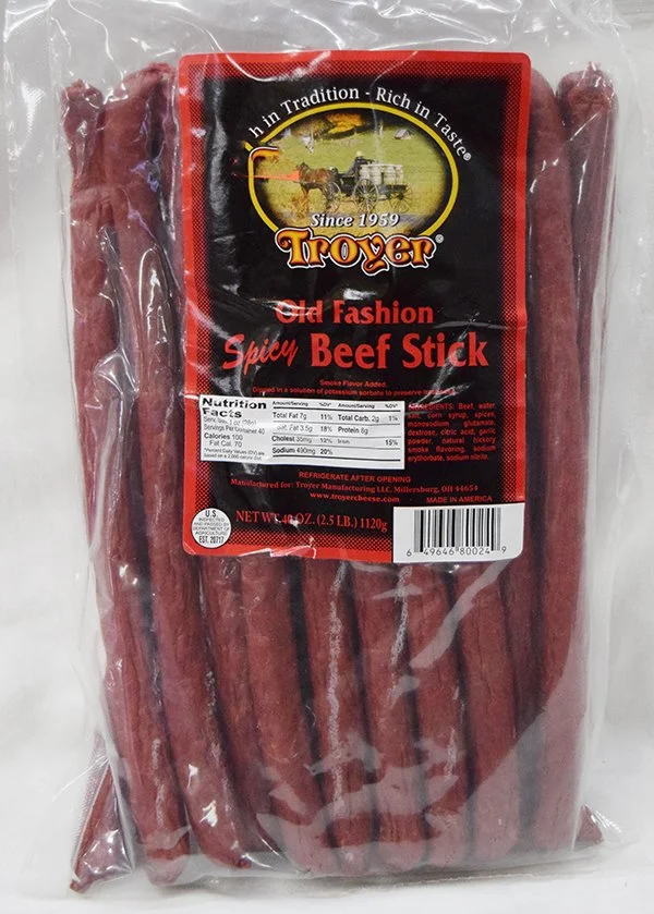 Troyer Spicy Beef Sticks