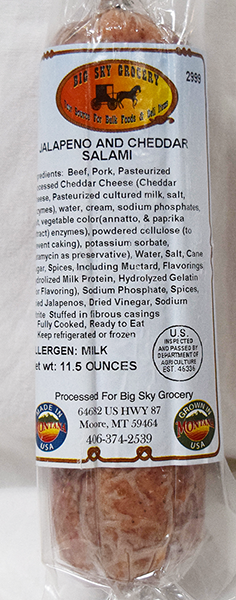Jalapeno Cheddar Salami - 12 oz