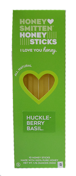 Honey Smitten Huckleberry Basil Honey Sticks - 10 ct