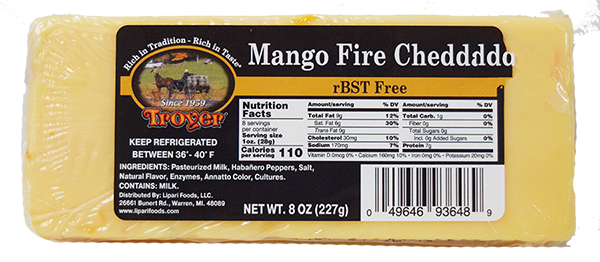 Mango Fire Cheddar Cheese - 8 oz