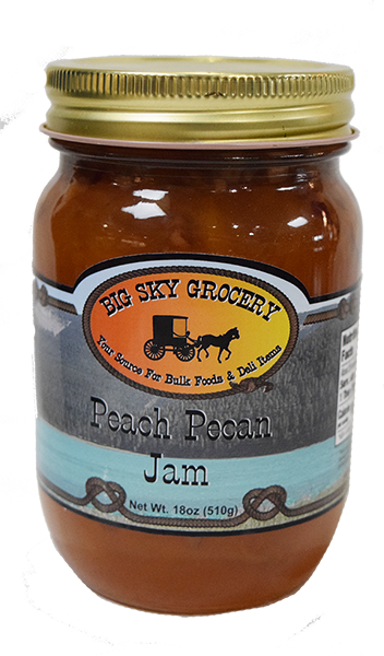 Peach Pecan Jam - 18 oz