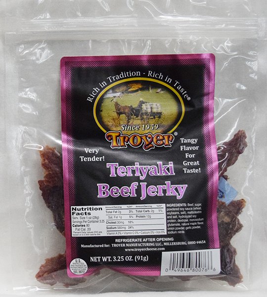 Troyer Sweet-n-Spicy Terriyaki Beef Jerky - 3.25 oz