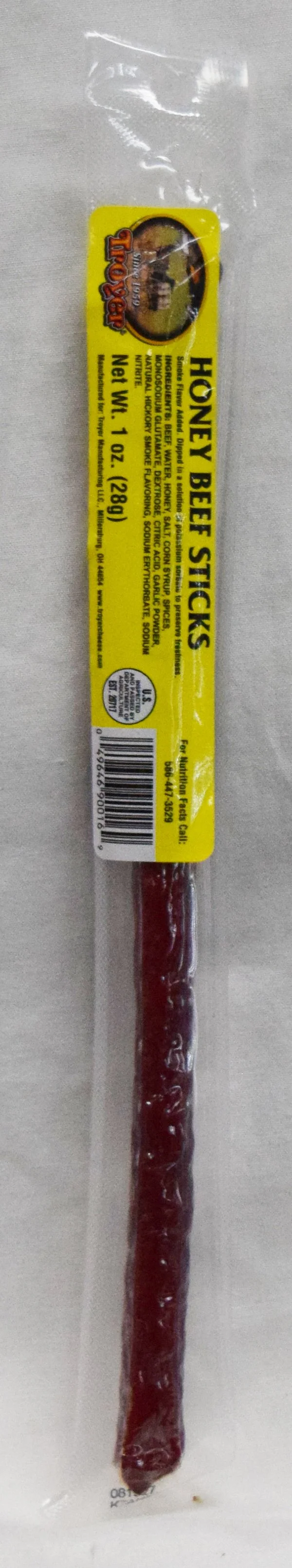 Troyer Honey Beef Snack Stick - 1 oz