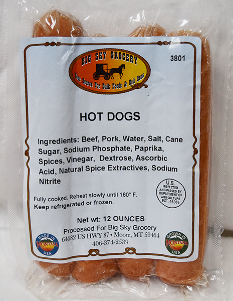 Hot Dogs - 12 oz