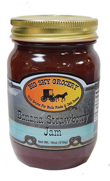 Banana Strawberry Jam - 18 oz
