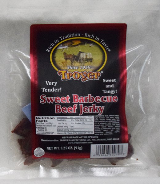 Troyer Sweet Barbecue Beef Jerky - 3.25 oz