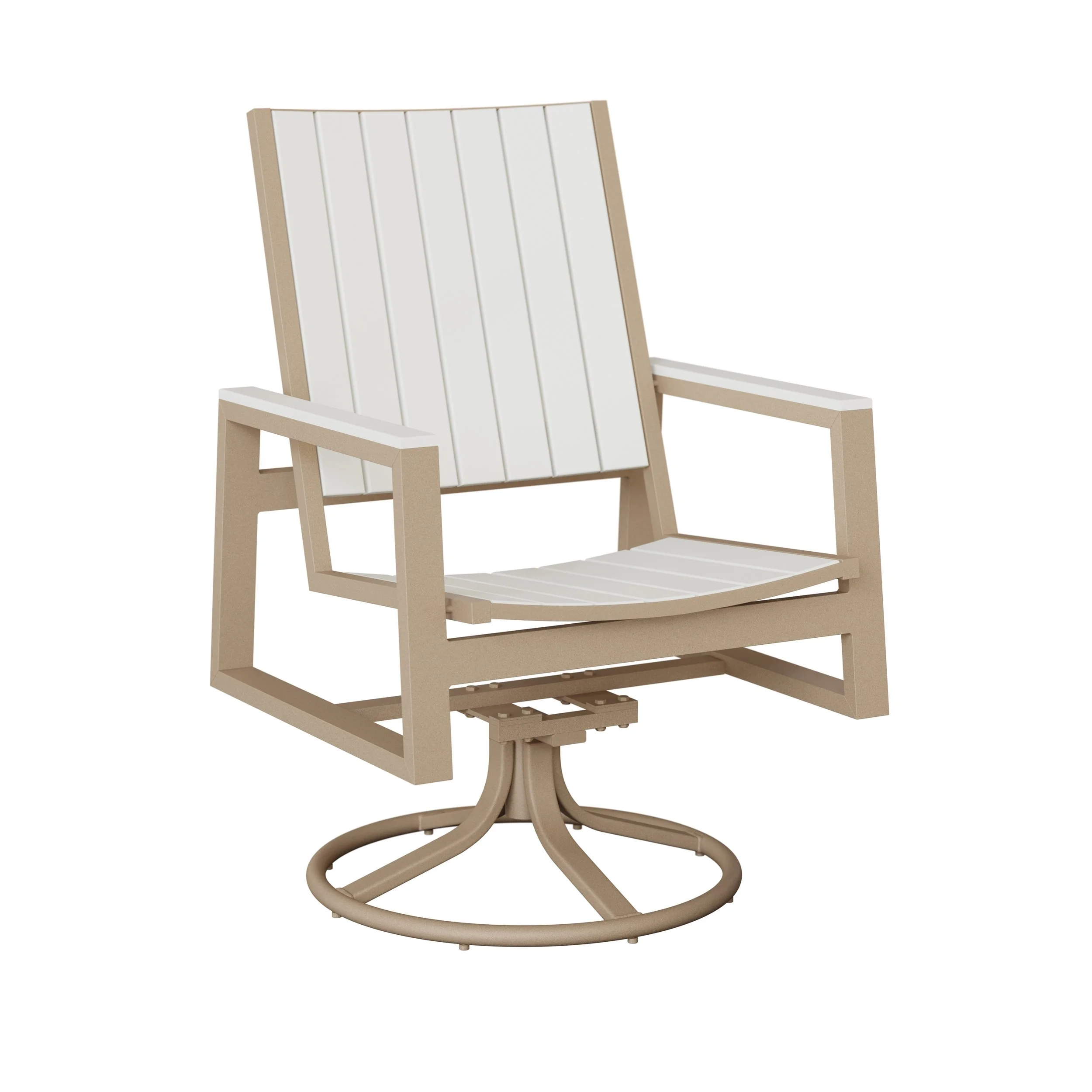 Vida Poly Swivel Rocker Dining Chair #VSRDP