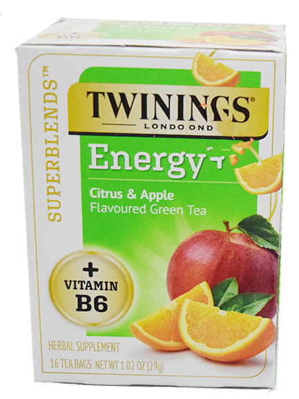 Twinings Energy+ Herbal Tea - 16 count