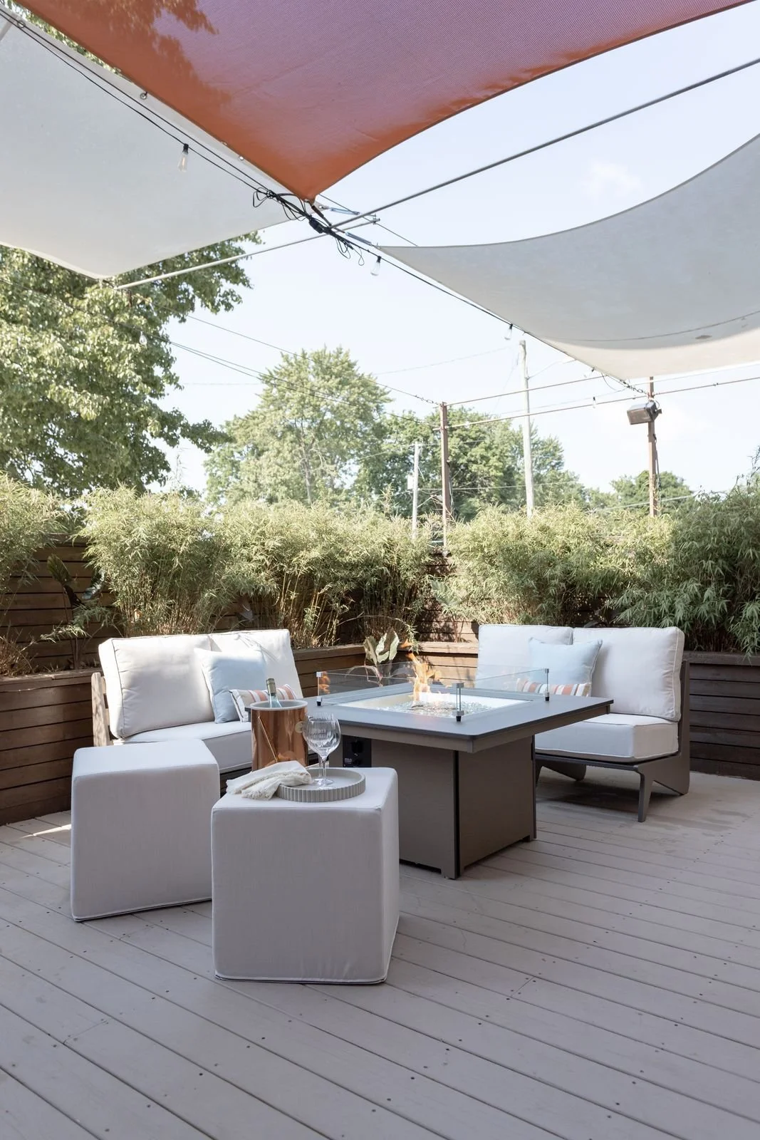 Holland Loveseats and Numa in Clay. Lily Hive Poufs.jpg