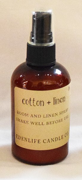 Eden Life Candle Co Room & Laundry Spray - Cotton & Linen