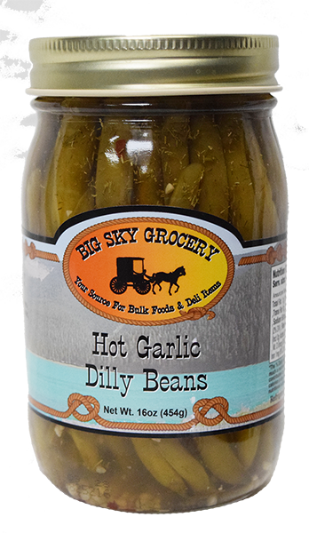 Hot Garlic Dilly Beans - 16 oz