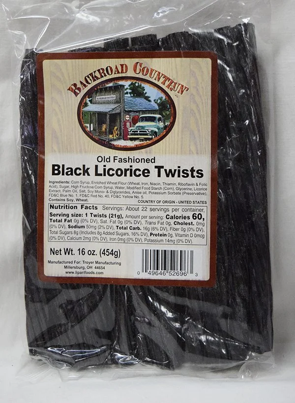 Back Country Old Fashioned Black Licorice Twists - 16 oz