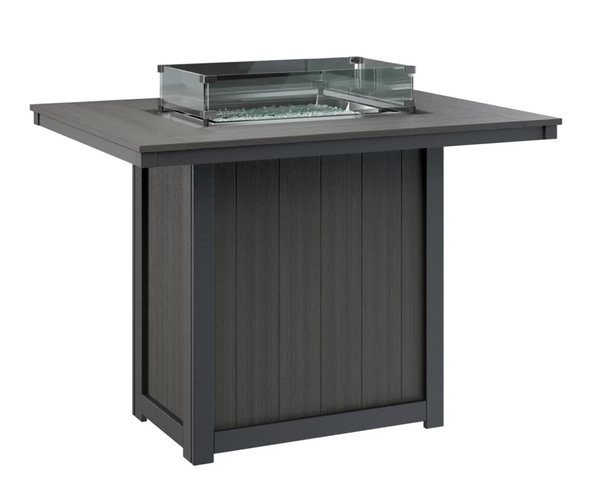 Donoma 42" X 54" Rectangular  
Bar Fire Table Approx. 50,000 BTUs  
#DRFT4254B