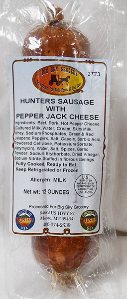Hunter Sausage with Pepper Jack - 12 oz
