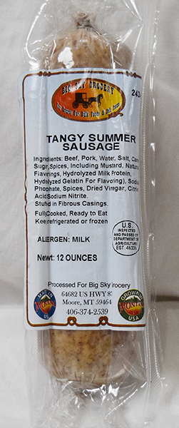 Tangy Summer Sausage - 12 oz