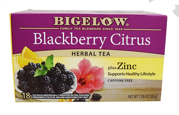 Bigelow Blackberry Citrus Herbal Tea - 18 count