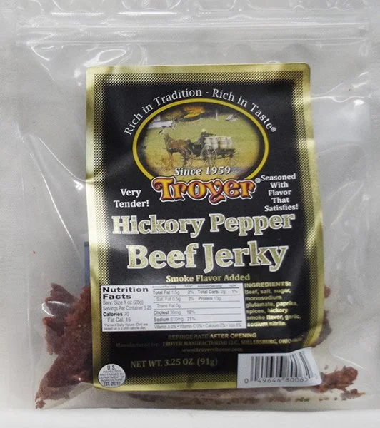 Troyer Hickory Pepper Beef Jerky - 3.25 oz