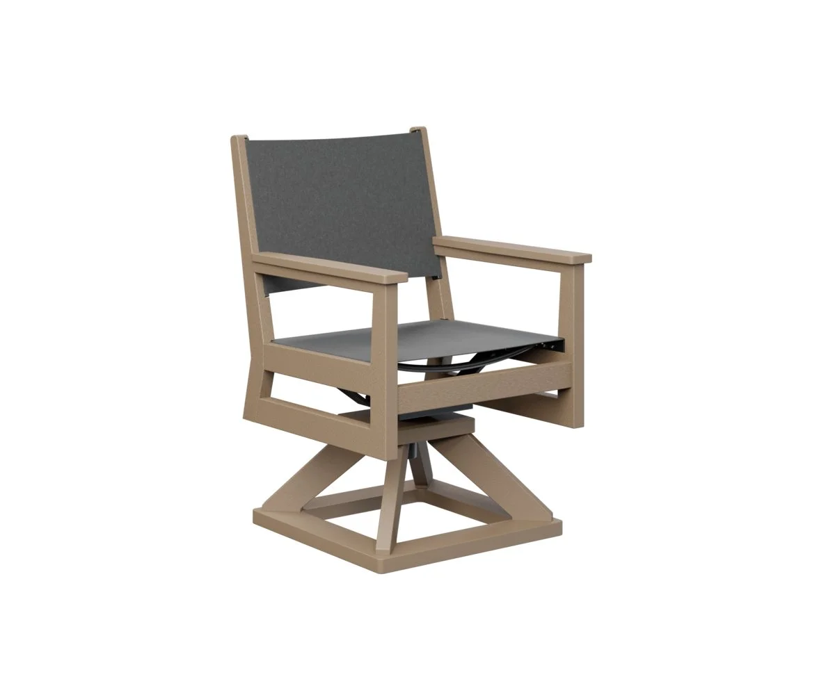 Mayhew Sling Swivel Rocker Dining Chair #MHSSD2235 Padded Sling #MHPDS2235