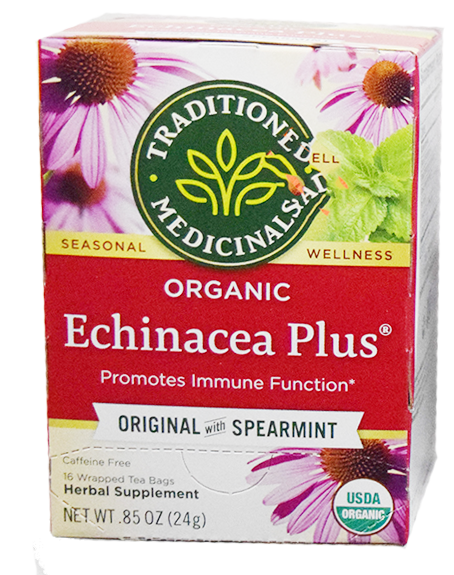 Traditional Medicinal Organic Echinacea Plus Herbal Tea - 16 count