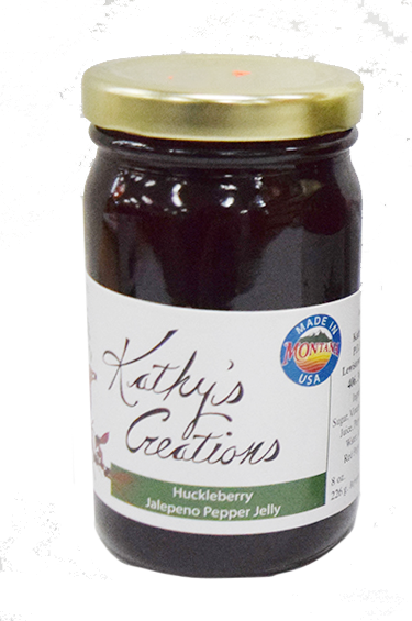 Kathy's Creations Huckleberry Jalapeno Pepper Jelly - 8 oz