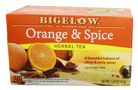 Bigelow Orange & Spice Herbal Tea - 20 count