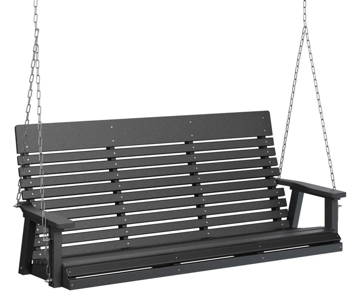 Casual Back Three Seat Swing #PLTS6000SS - stainless steel chains